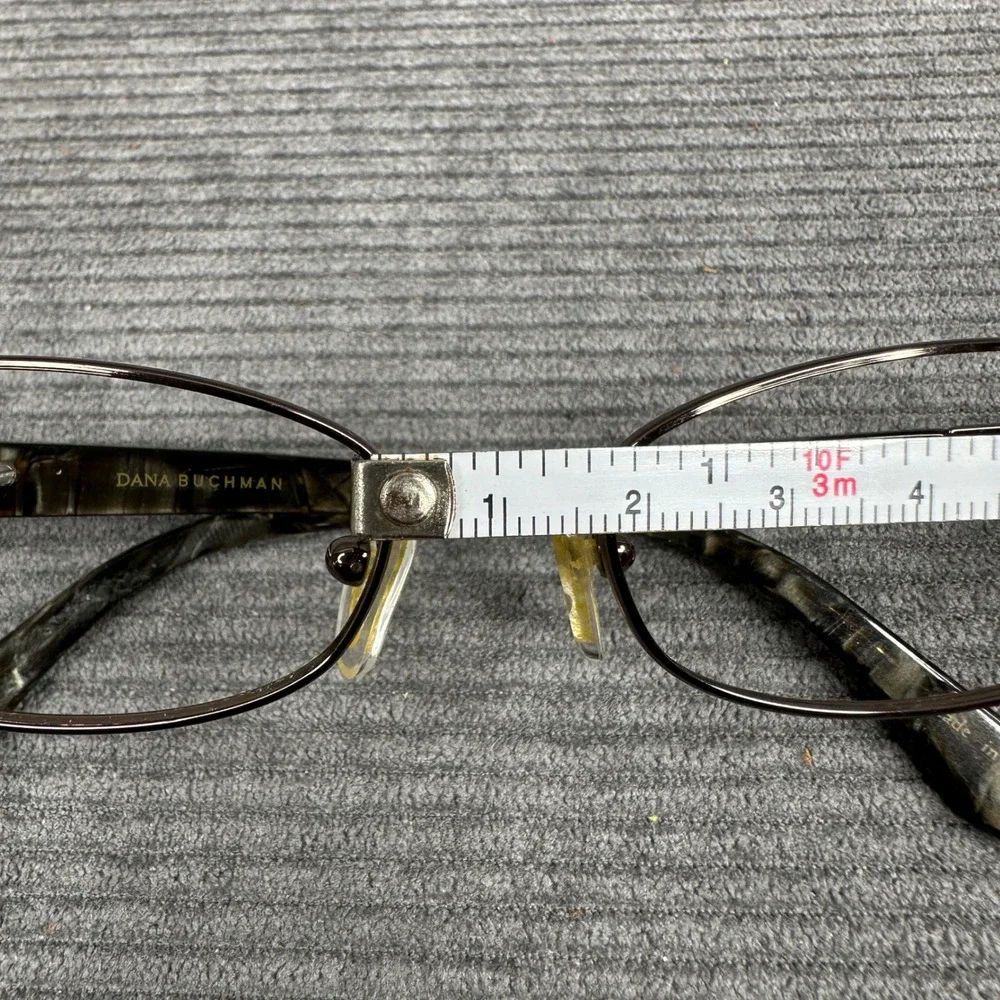 Dana Buchman Kassidy BK Oval Eyeglasses Frames Brown Marbled 50-16-128